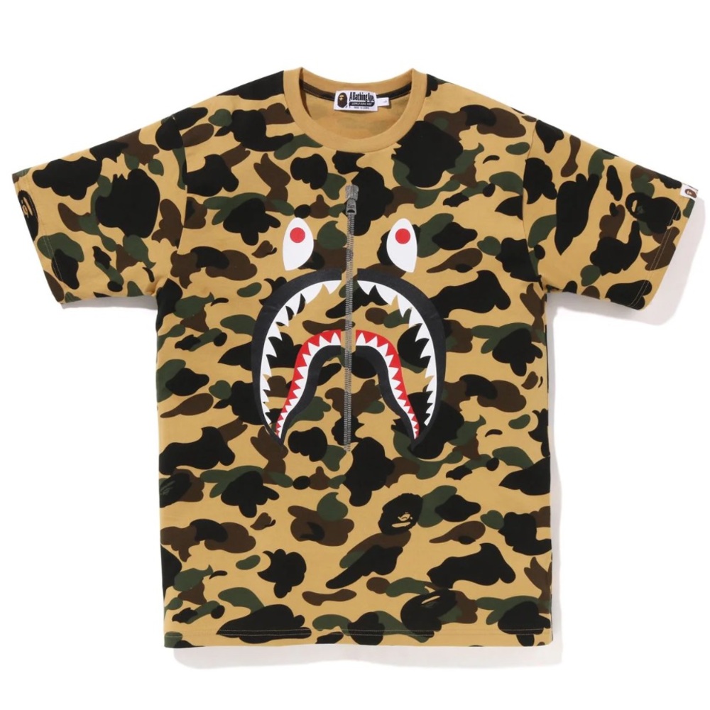 BAPE 1ST CAMO SHARK TEE MENS